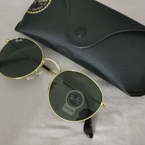 Ray Ban RB3347 Round Metal Frame/ Green Classic